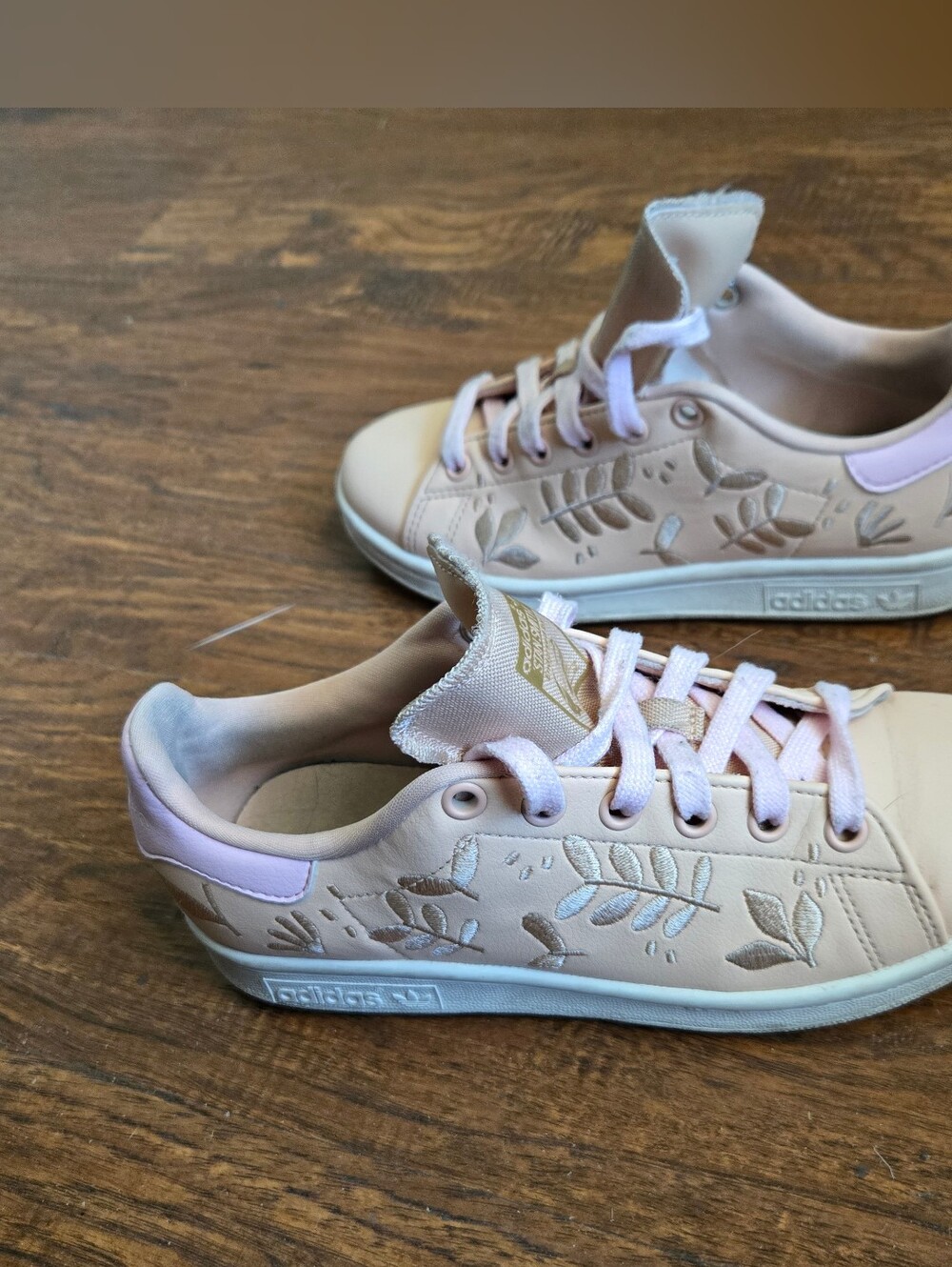 adidas-(WMNS) adidas Stan Smith Sz 5 'Plant Appreciation Day Leather Embroidered